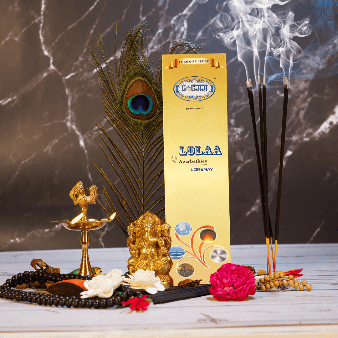 Sandalwood Incense Sticks by LOLAAH – Natural Fragrance for Meditation and Peace