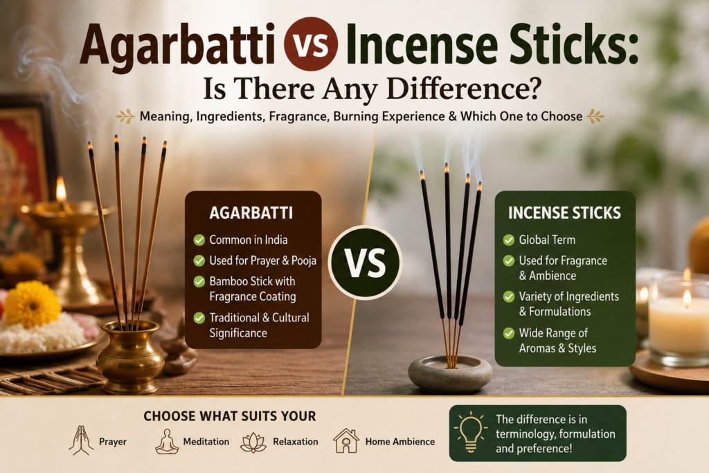 agarbatti vs incense sticks