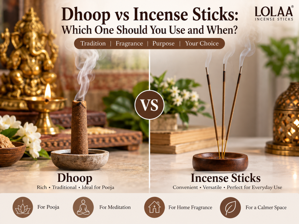 Dhoop vs Incense Sticks