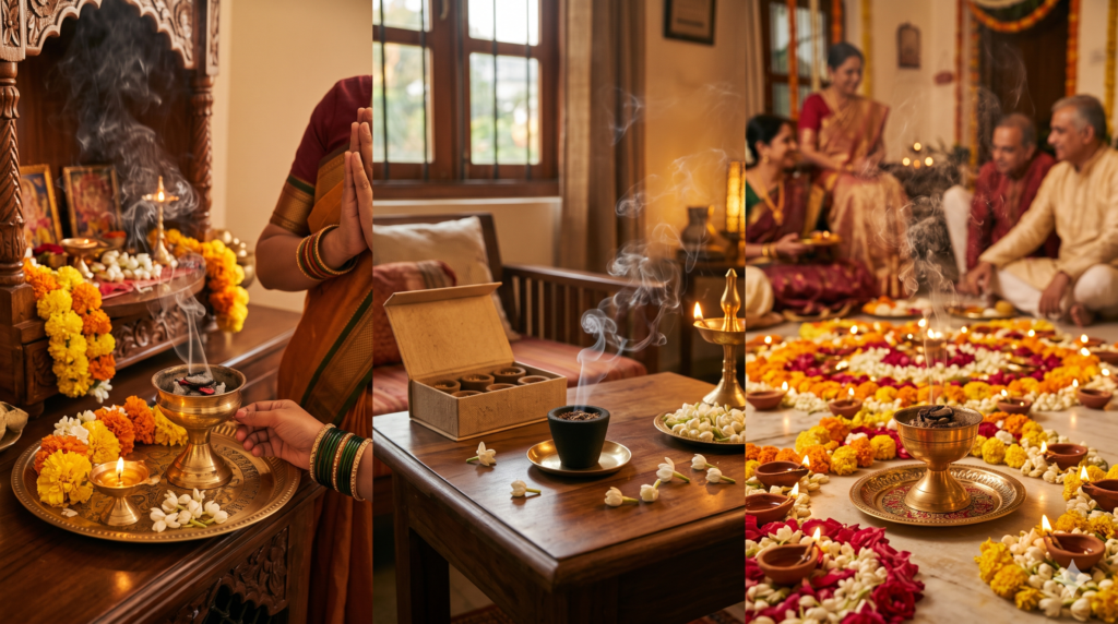 sambrani dhoop and sambrani cups